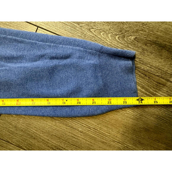 Polo Ralph Lauren Pima Cotton V-Neck Pullover Blue w/ Navy Pony Sz XL - Picture 6 of 7